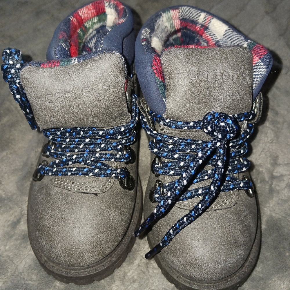 Carter's Stone Gray Boots- baby/toddler shoe size 7